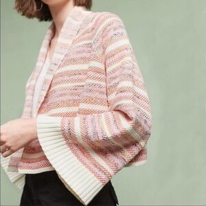 𝅺Anthropologie’s Moth Mahalia Kimono Cardigan 3/4 Sleeve Knit Sweater Size M